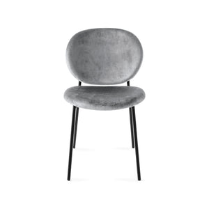 Inès Upholstered Dining Chair with Metal Base