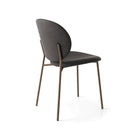 Inès Upholstered Dining Chair with Metal Base