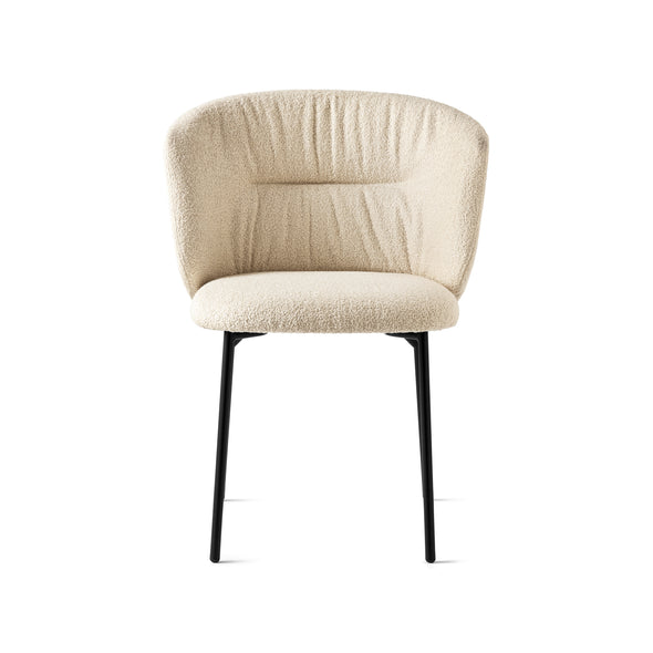 Sweel Upholstered Dining Chair with Metal Base