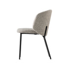 Sweel Upholstered Dining Chair with Metal Base