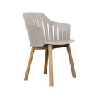 Choice Outdoor Dining Armchair with Wood Legs