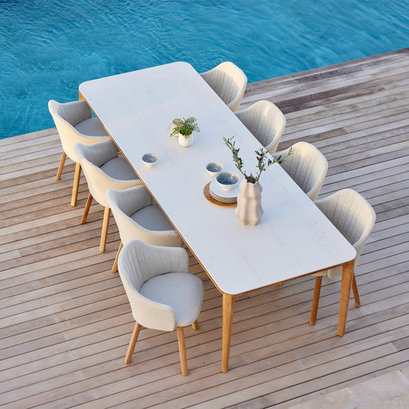 Choice Upholstered Outdoor Dining Armchair