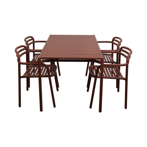 Bliss Outdoor Rectangular Dining Table Set