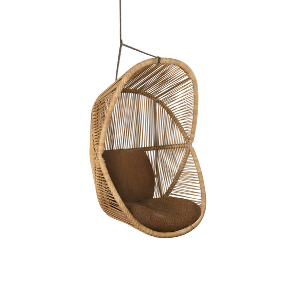 Cane egg hanging online chair