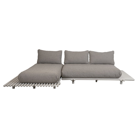 Sticks Platform Sofa with Chaise Lounge