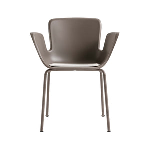 Juli Plastic Armchair with Metal Leg