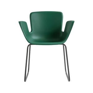 Juli Plastic Armchair with Sled Base