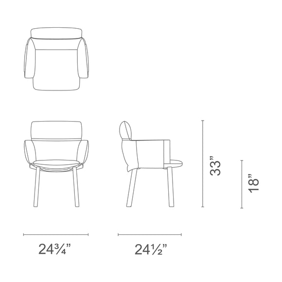 Lud'ina Dining Armchair