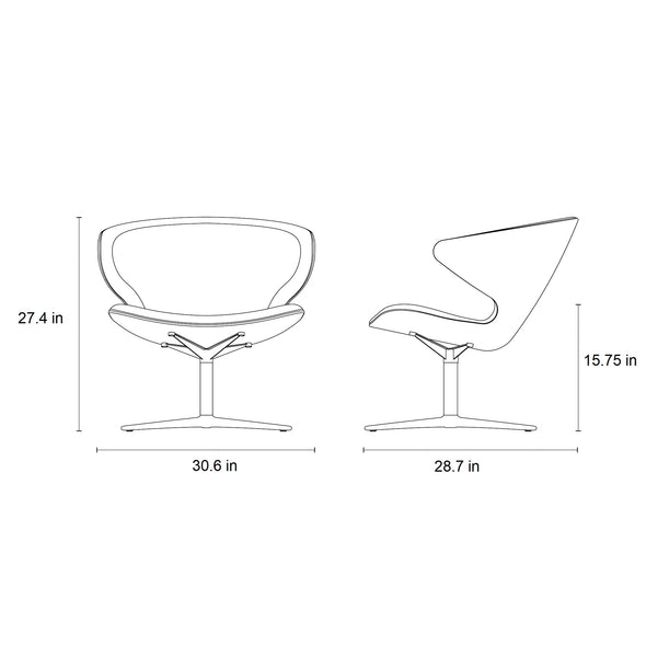Ella Swivel Lounge Chair