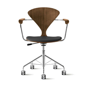 Task Office Chair with Arms - Upholstered Seat