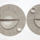 Mini Basketweave Round Placemat (Set of 4)