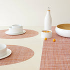 Mini Basketweave Round Placemat (Set of 4)