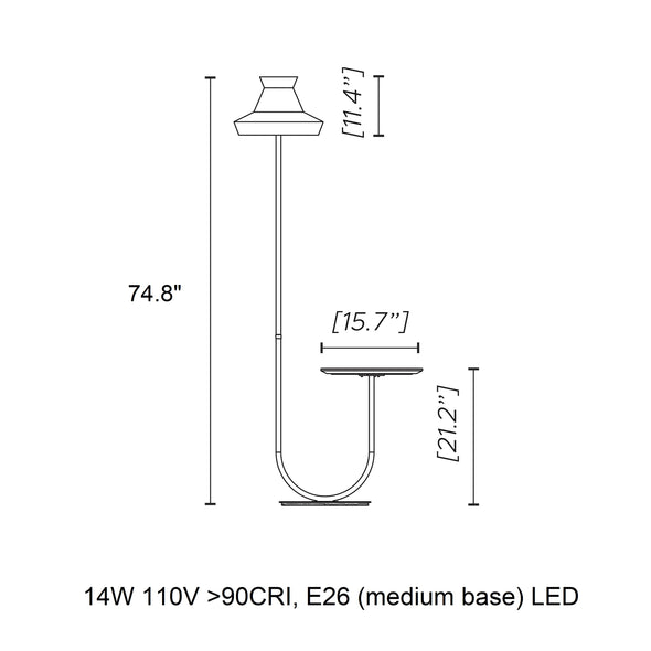 Calypso Guadaloupe Floor Lamp