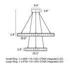 Avalon Halo LED Chandelier