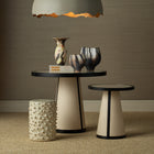 Deanna Raffia Accent Table