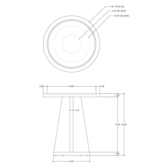 Deanna Raffia Accent Table