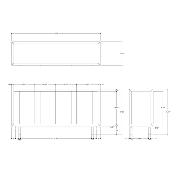 Deanna Raffia Credenza