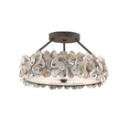 Oyster Shell Semi Flush Mount