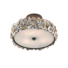 Oyster Shell Semi Flush Mount