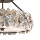 Oyster Shell Semi Flush Mount