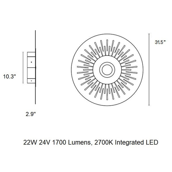 Atmos Stella LED Wall light