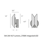 Pirouette V1 LED Reading Wall Sconce