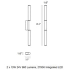 Signal Double LED Wall Light