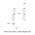 Signal Single LED Wall Light