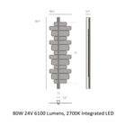 Strate Score LED Wall Sconce