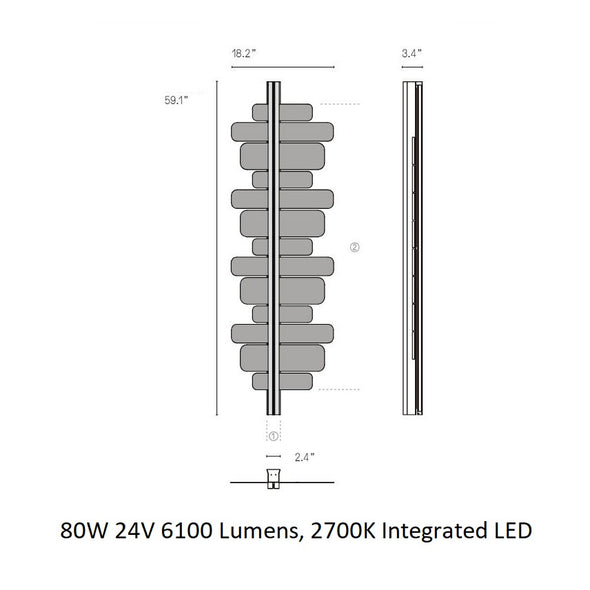 Strate Score LED Wall Sconce