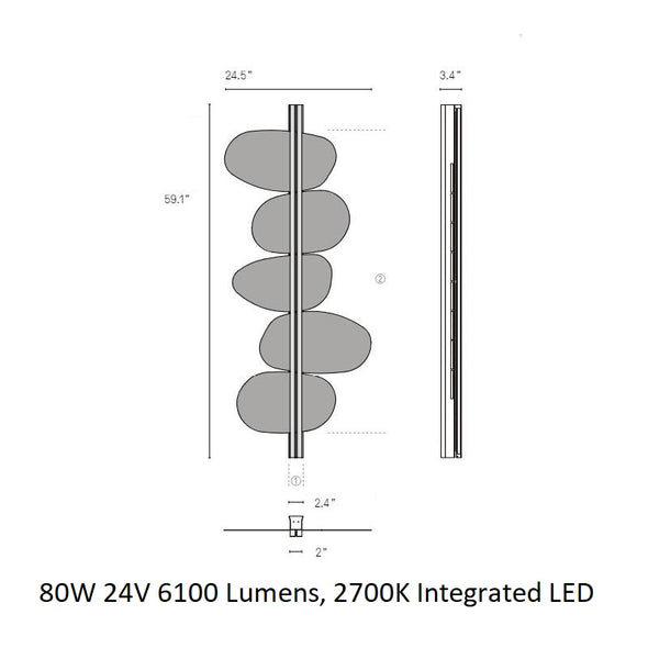 Strate Stone LED Wall Sconce