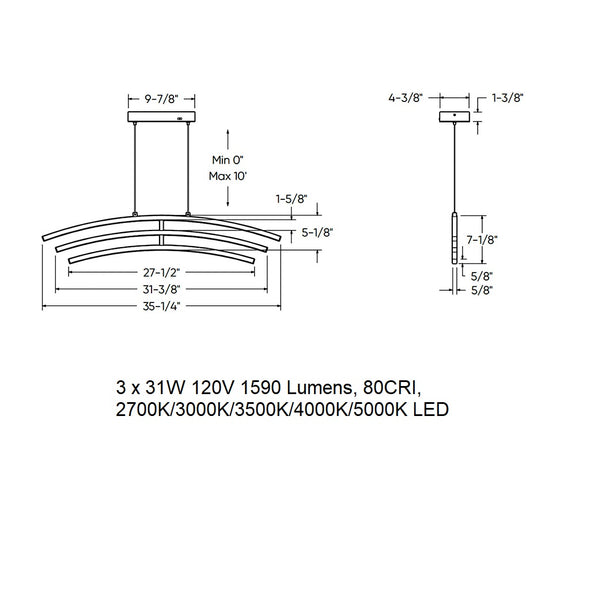 Sway LED Pendant Light