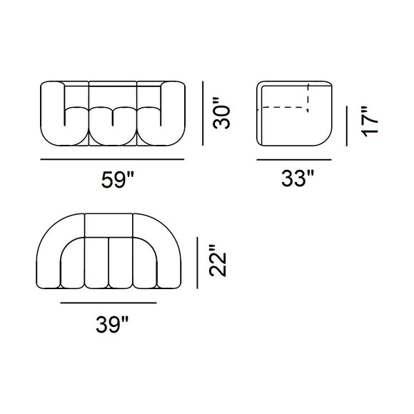 DS-707 Canada 2 Seater Sofa