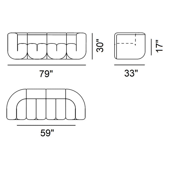 DS-707 Canada 3 Seater Sofa