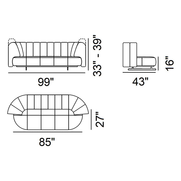 DS-888 Collina Outdoor Sofa