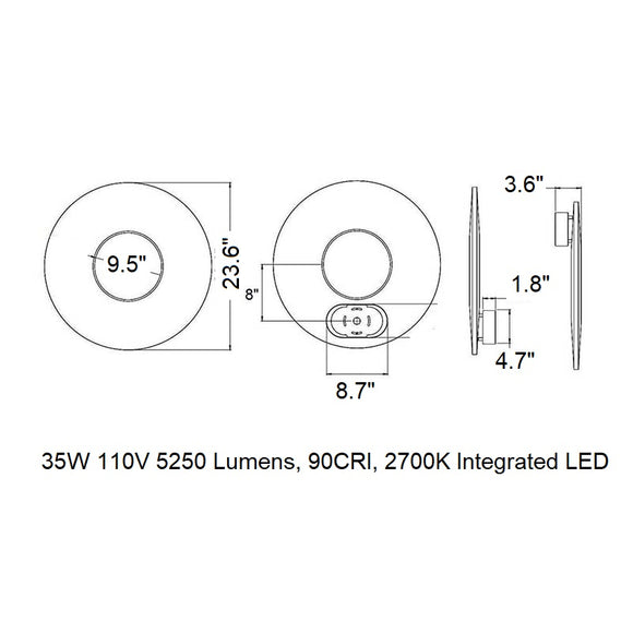 Iris LED Wall Sconce