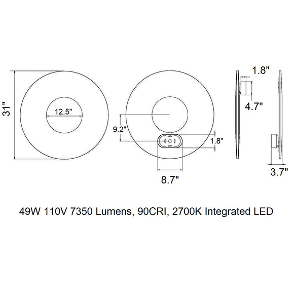 Iris LED Wall Sconce