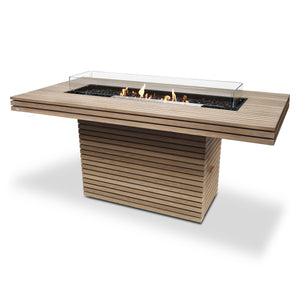 Gin 90 Teak Bar Fire Table Set