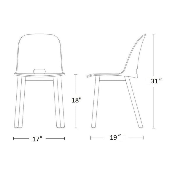 Alfi Aluminum High Back Chair