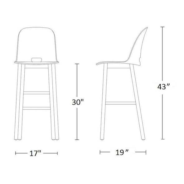 Alfi High Back Stool