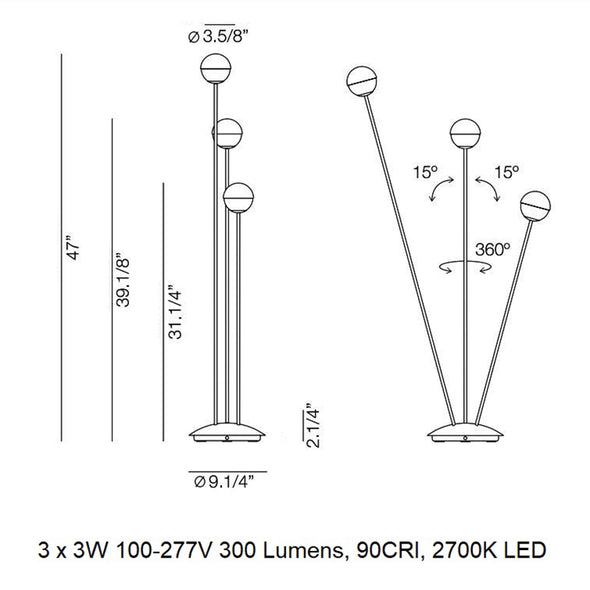 Alfi LED Floor Lamp