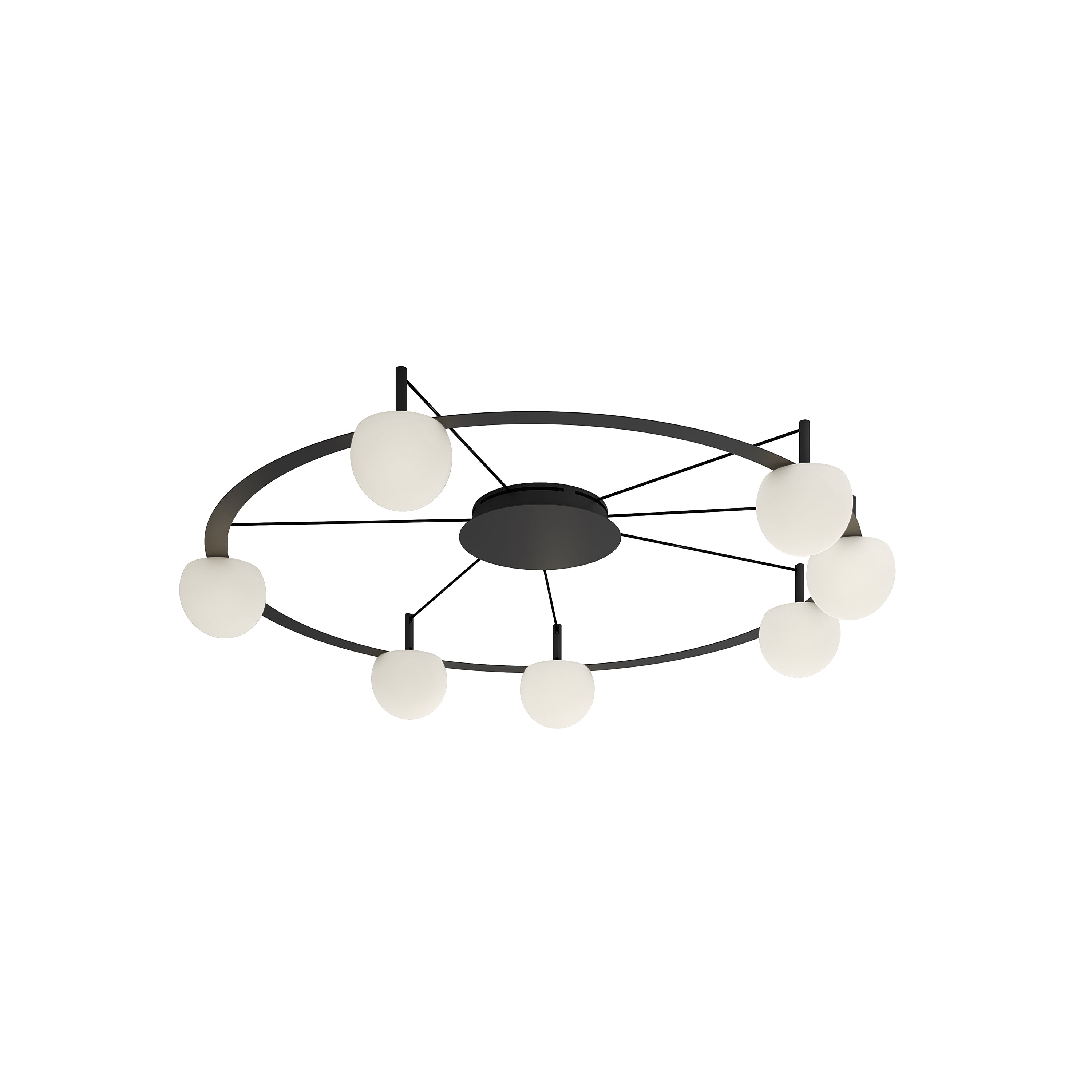 Estiluz Circ Round LED Semi Flush Mount - 2Modern