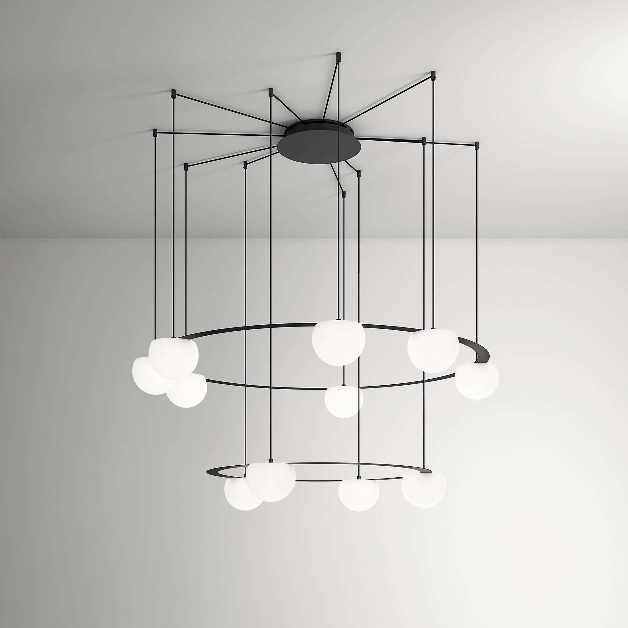 Estiluz Circ Two Tier LED Pendant Light - 2Modern