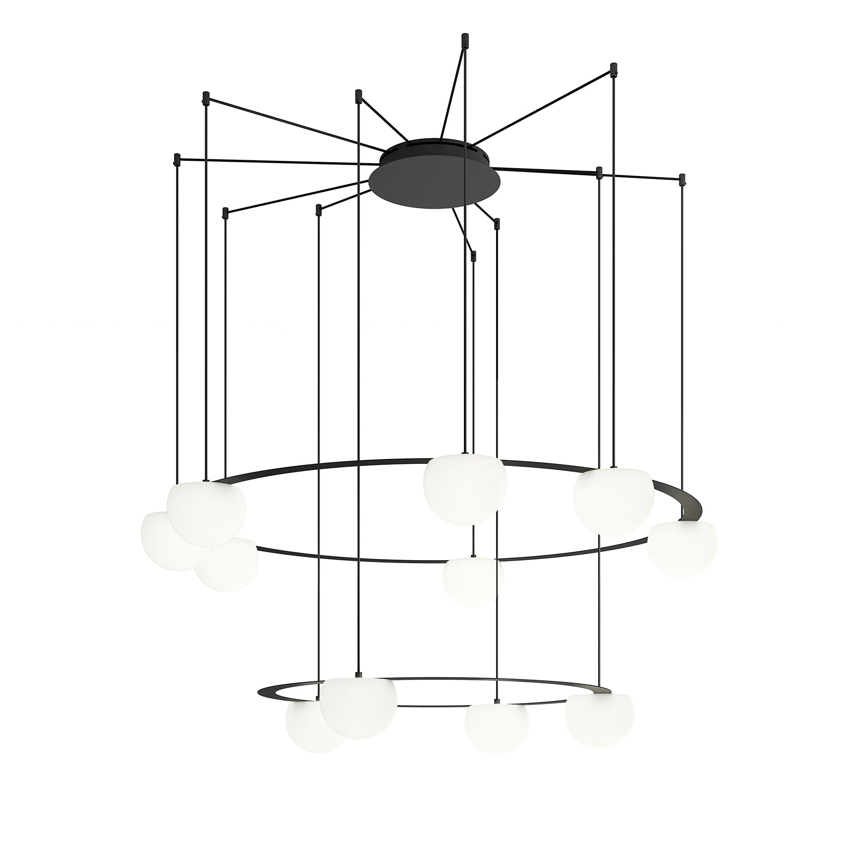 Estiluz Circ Two Tier LED Pendant Light - 2Modern