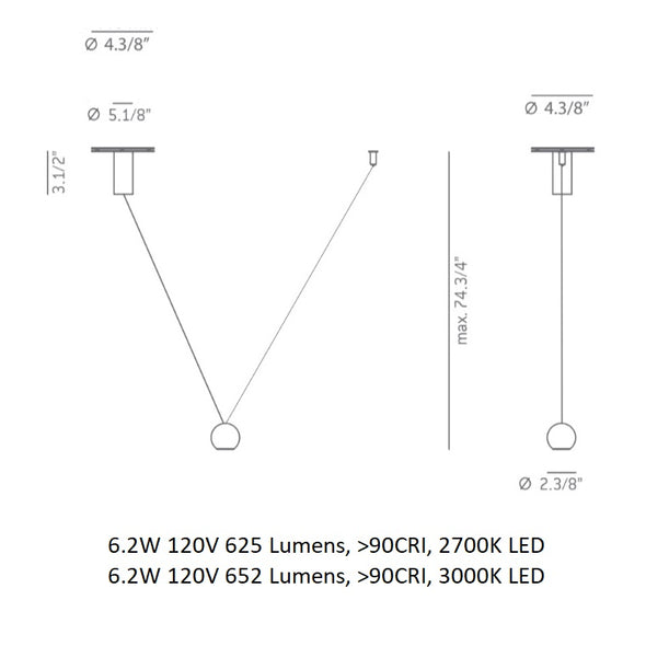 Compass LED Pendant Light