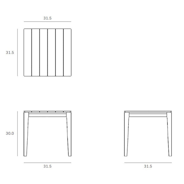 Bok Outdoor Square Dining Table