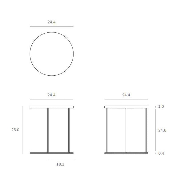 Tray Round Side Table