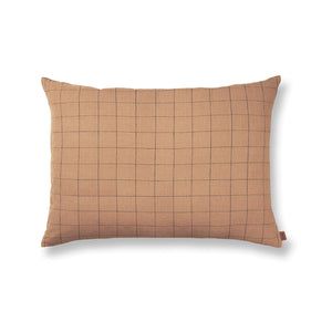 Brown Cotton Throw Pillow