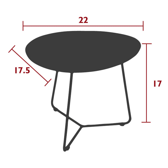 Cocotte Low Table with Removable Tray