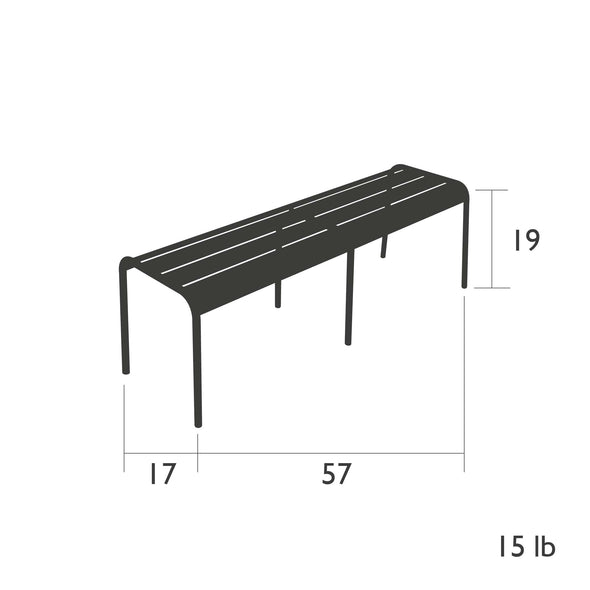 Luxembourg 3 Seater Bench